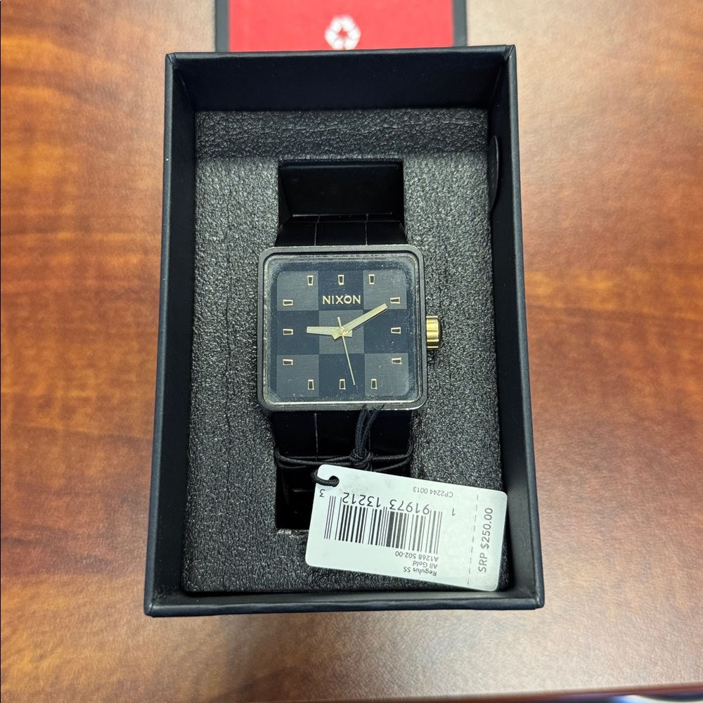 Nixon Matte Black Square Watch